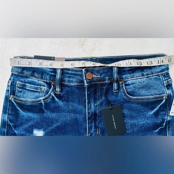 Flying Monkey Women's Blue Morrison High Rise Skinny Jeans - Picture 13 of 14